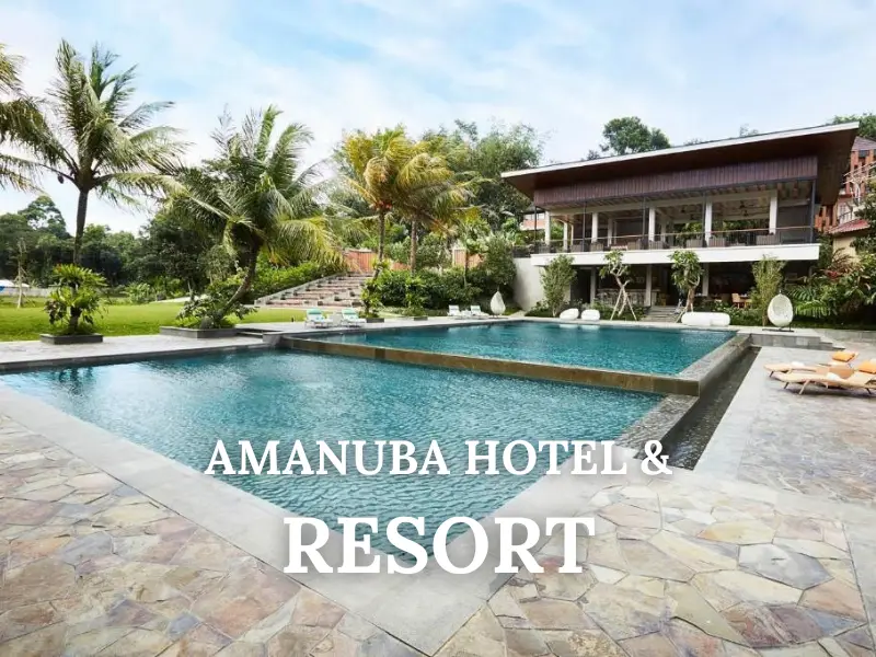 Ilustrasi hotel dan resort